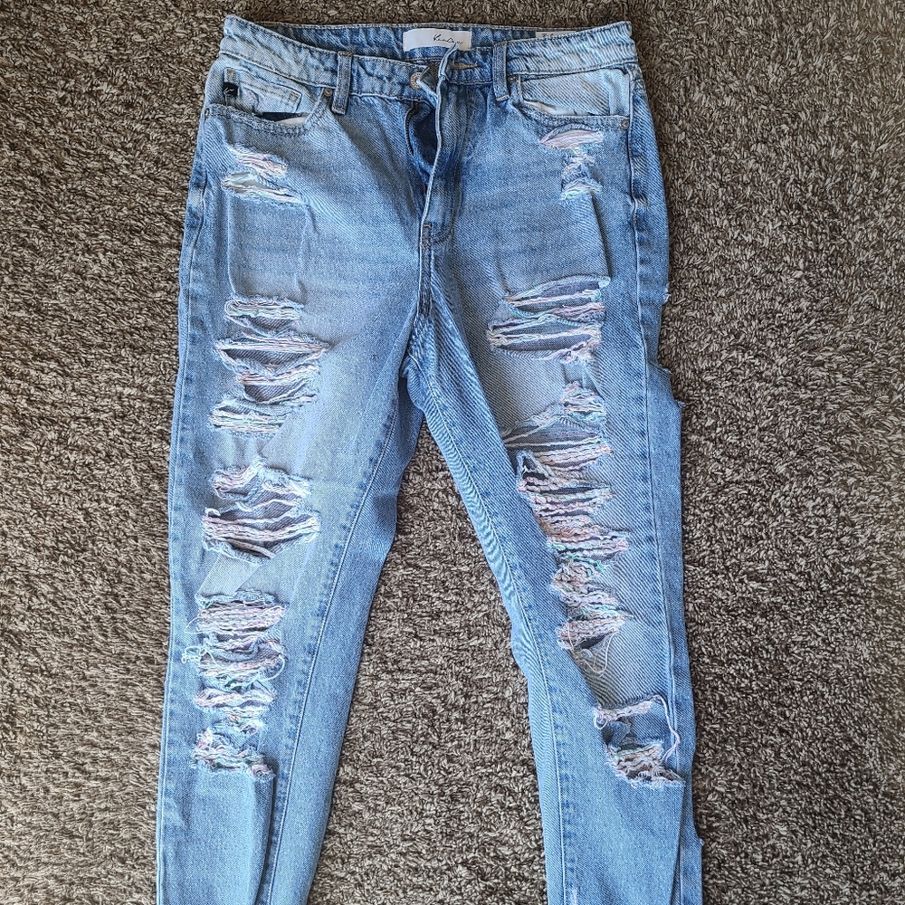 KanCan Destroyed Jeans Rainbow 9